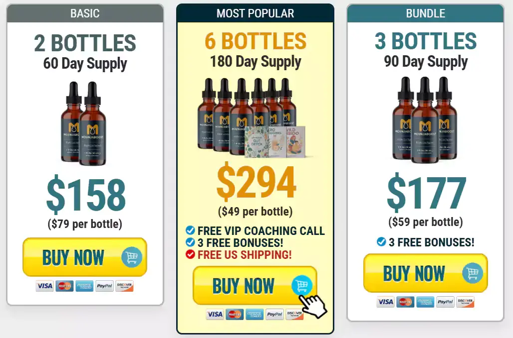 MounjaBoost secure checkout with limited-time bundle discount pricing